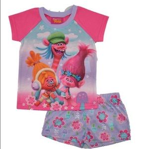 Girls Troll 2pc Pajama Set Size 6